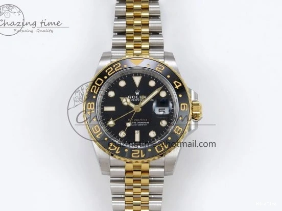 MiroTime 0309 SportInspired GMT-Master II 126713 GRNR ARF 1:1 Best Edition Black Dial on YG SS Jubilee Bracelet VR3285 CHS 1663